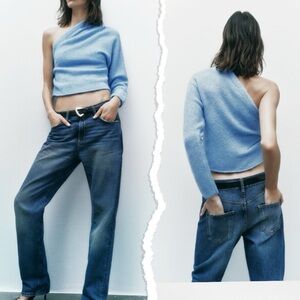 Zara Asymmetrical Knit Top